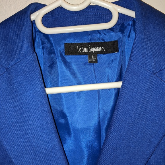 Blue Jacket with Shoulder Pads (like new) - Picture 2 of 4